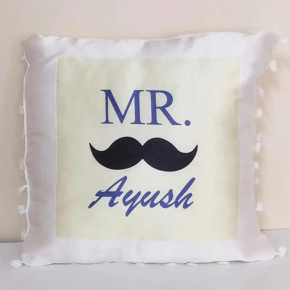 Personalized Mr and Mrs Cushion